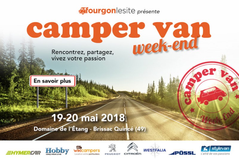 Agenda du CAMPING-CAR 2002: Camper-Van-Week-End-19-20-mai-2018  -  Camper Van Week-End, 19 et 20 mai 2018, l'vnement du printemps organis par fourgonlesite.com. Vous possdez un van ou un fourgon amnag ? Vous souhaitez partager votre exprience, changer, passer un week-end festif ? Alors rejoignez-nous et partageons notre passion !
