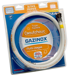 GAZ : Tuyau caoutchouc gaz bp validit 10 ans garantie 10 ans, H.200 cm GAZINOX