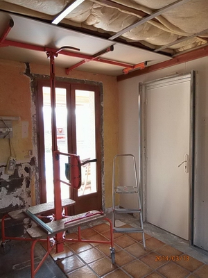 Lve-plaquede pltre: Pour utilisation horizontale et incline. Charge maximum : 65 kg. Hauteur de travail maximum : 3,35 m. Longueur des bras : 106 cm + butes. Ouverture des extensions maximum/minimum : 2,36/1,12 m.