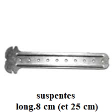 suspentes long.8 cm (et 25 cm)