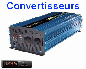 CONVERTISSEUR: Les appareils dit nomades: la solution  la fois la plus conomique et la plus efficace consiste  utiliser le chargeur dorigine que lon branche sur un convertisseur de tension 12/220 V. Il existe un grand nombre de modles.