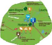 Vlo tout terrain VTT ... les forts de pins du Parc Naturel Rgional des Landes de Gascogne, Hostens (base de loisirs