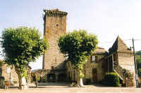 Teyssieu: Le village prsente de belles maisons de caractre rgional.Teyssieu possde une Tour datant de 1232 et une tourelle d'angle de l'ancien chteau, classe Monument Historique.