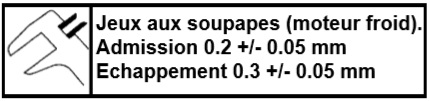 YAMAHA  A - Jeux aux soupapes - Procdure de rglage -  (3) Tourner le volant pour faire tourner la poulie d'arbre  cames de 120 afin d'amener le repre triangulaire de la poulie en face du repre triangulaire situ sur la culasse (C). 
