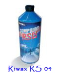 Riwax RS 04 Compound fin. Pour raviver le brillant des gelcoats ou des peintures ternies et dcolores par les intempries.