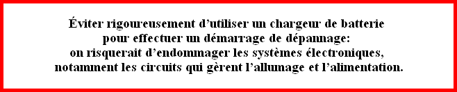 Le moteur ne démarre pas!