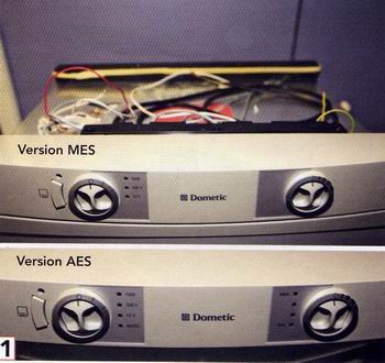 Transformez un réfrigérateur DOMETIC MES en AES: Première étape. Acquérir en pièces détachées: une façade et un boîtier électronique AES correspondant au modèle de votre réfrigérateur. 