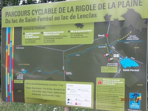 Parcours cyclable de La Rigole de la Plaine