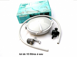 Kit de purification de l'eau (modèle HU.ST avec filtre C1 bleu de chez FILOPUR) : Ce filtre d'eau potable améliore radicalement la qualité de l'eau de boisson en filtrant les substances nocives organiques et inorganiques, ainsi que les bactéries, les champignons et les virus. Toutefois, les sels naturels et les minéraux indispensables à notre organisme, ne sont pas détruits par ce processus. Un filtre ne dure que 3 mois!