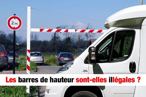 Un camping-car ou un fourgon aménagé mesure généralement plus de 2,60 m. Seuls les vans compacts à toit levables peuvent émarger à moins de 2 mètres