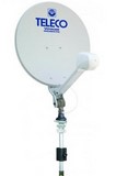 Antenne sat manuelle Voyager Digimatic 50 cm - Mât court Teleco